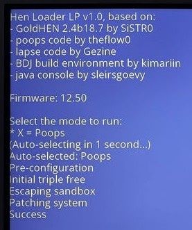 Jailbreak PS4 max fw 12.52