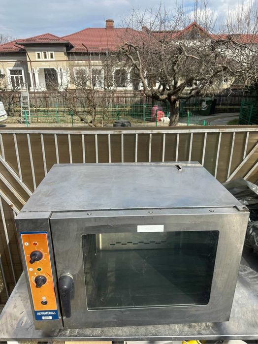 Cuptor inox Alphatech 380V , cu ventilator abur