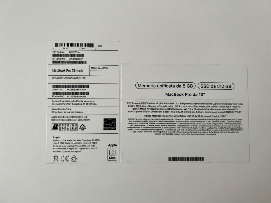 Macbook pro m2 512ssd