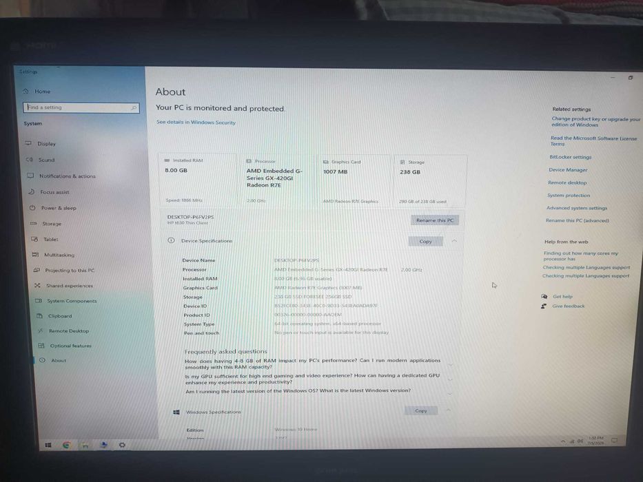 Mini Unitate HP T-630
