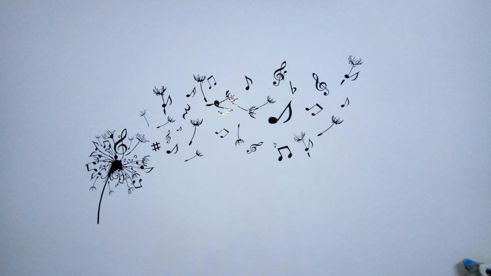 Autocolant wall sticker Music Papadie