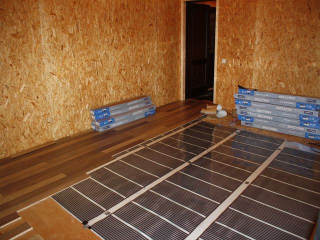 Теплые полы под линолиум, ламинат, кафель