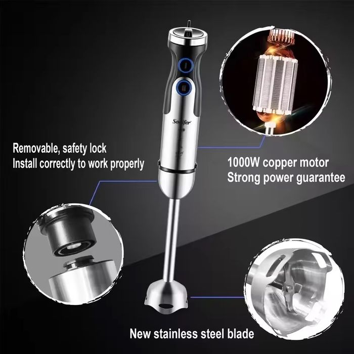 Доставка! Ручной блендер 5 в 1 Sonifer SF-8091S