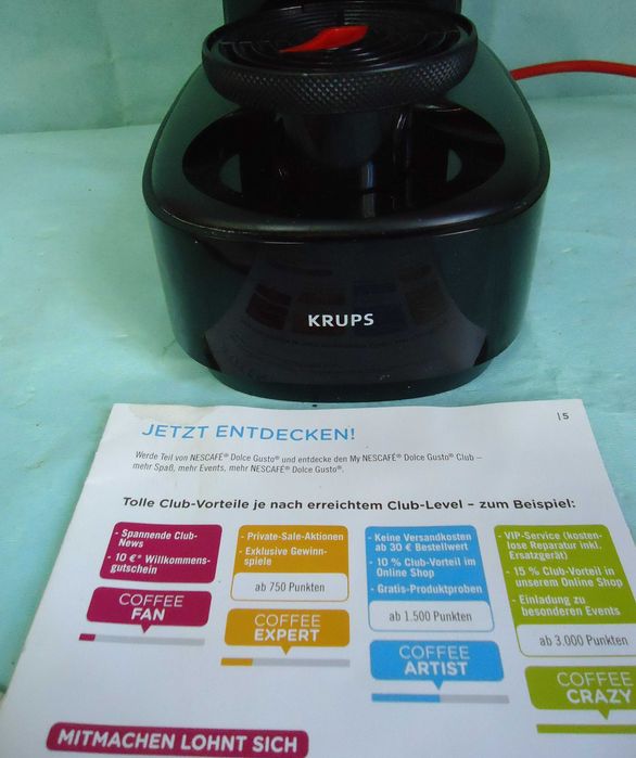 Кафемашина с гаранция 1 година NESCAFÉ® Dolce Gusto Krups Infinissima.Black за капсули система Долче густо Крупс