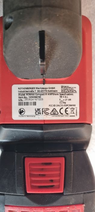 Rothenberger Romax compact 3 Presa Sertizare Aproape nouă