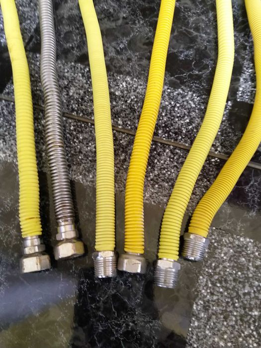 Racord gaz inox flexibil,filet interior/exterior sau interior/interior