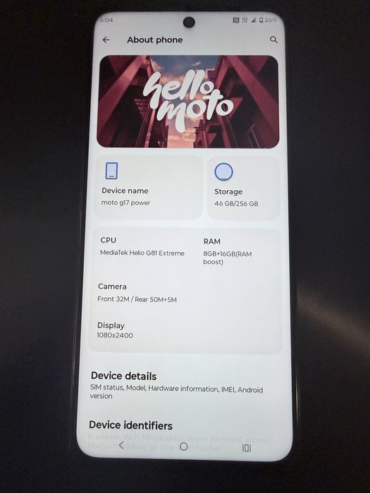 Motorola G17Power