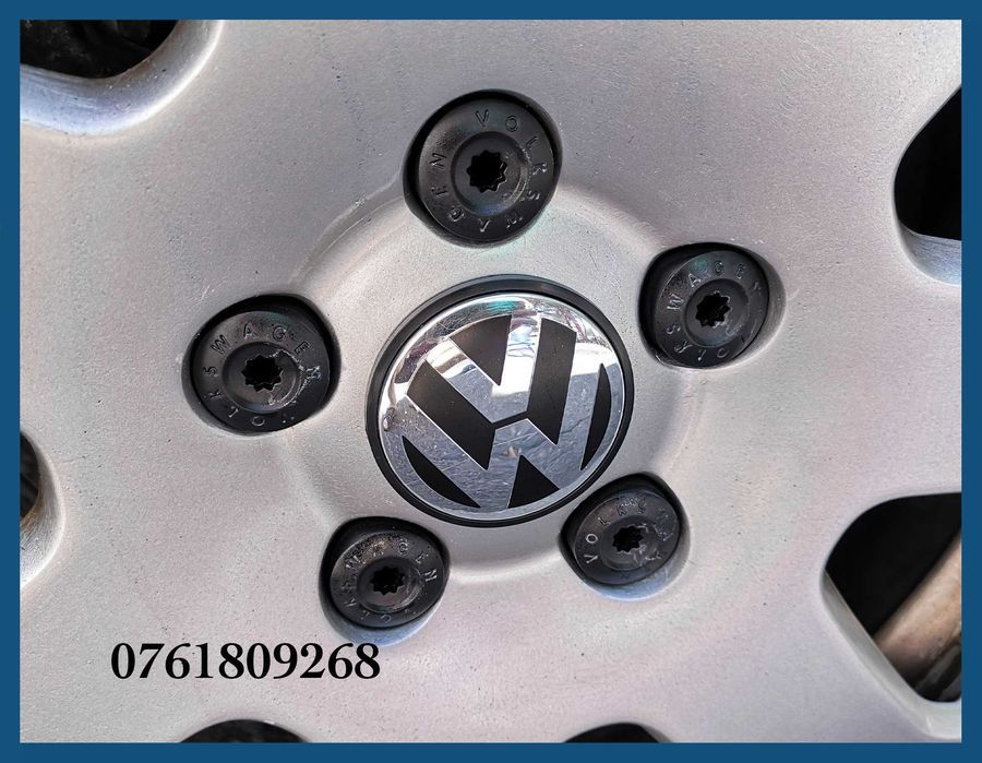 Set 4 capace 65mm 3B7601171 jante aliaj VW Golf Jetta Passat Tiguan
