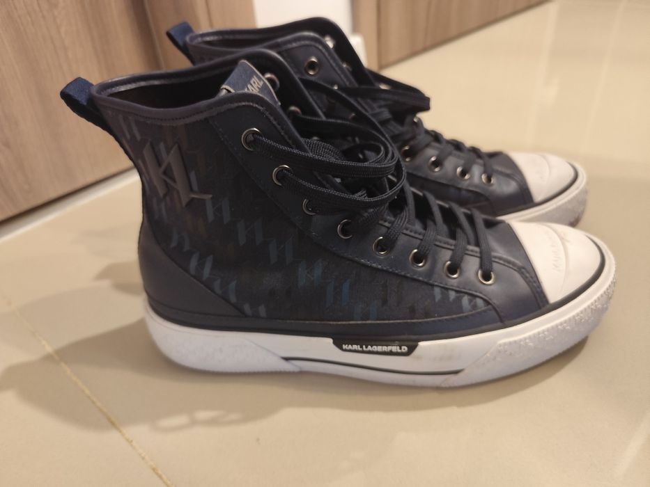 Karl Lagerfeld sneackers high navy blue 41