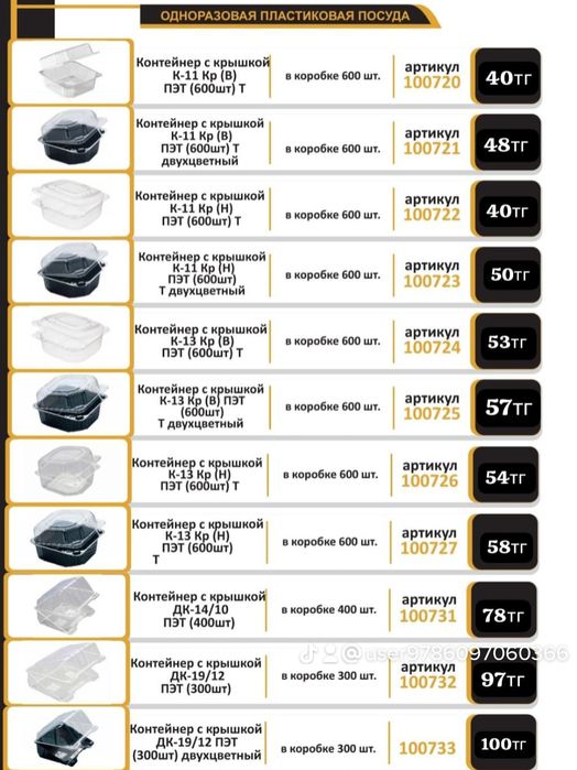 Одноразовые посуды