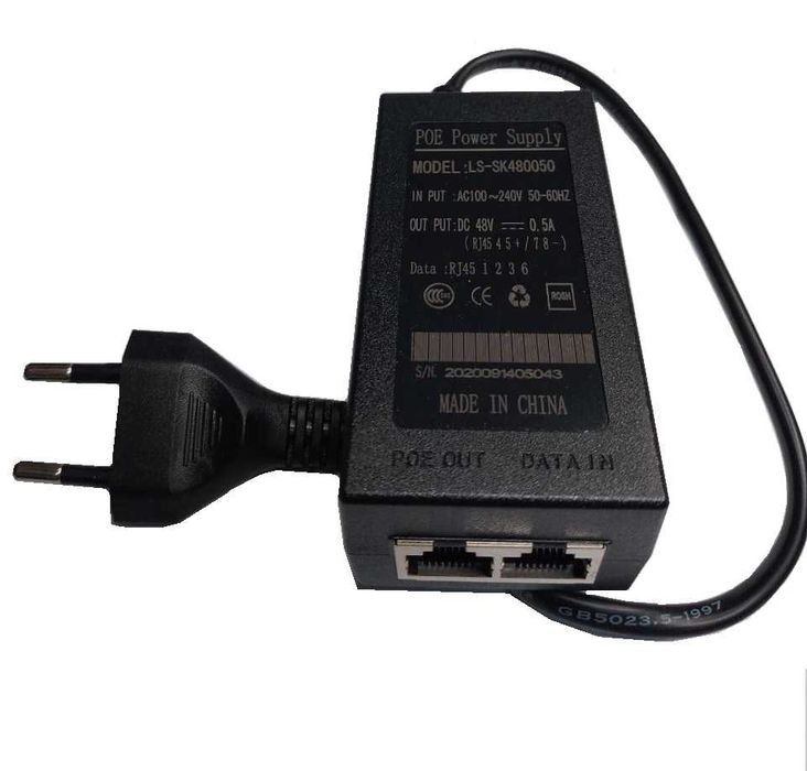 Блок питания PoE 48V 0.5A, LS-SK480050