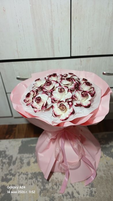 Букет из мыльных роз
