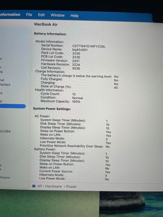 MacBook Air 13 8/256