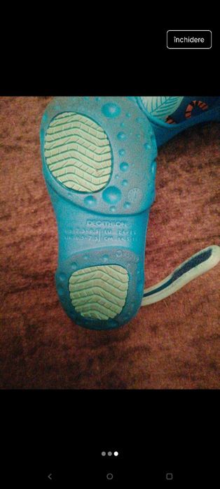 Nabaiji papuci piscina/apa antialunecare