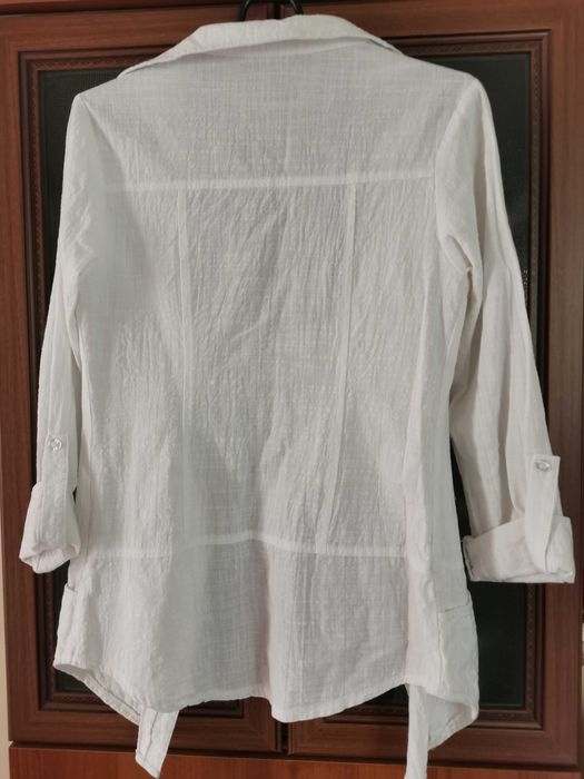 Дамска вталена удължена риза