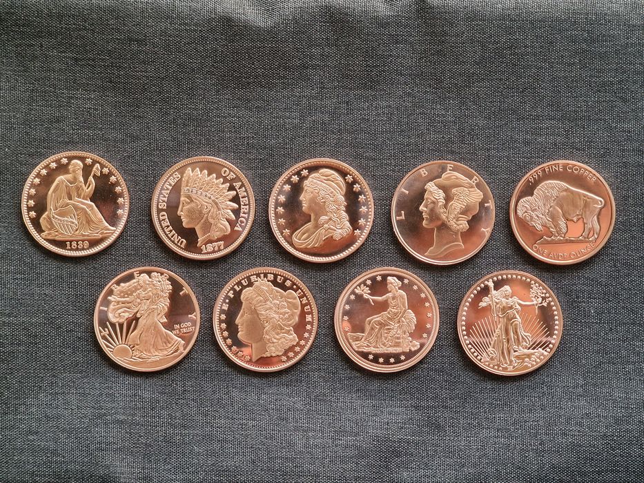 Медна монета, медно кюлче copper coin copper bar