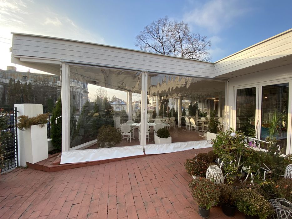 Inchideri terase/foisoare cu folie PVC transparenta Taiwan 0.8mm