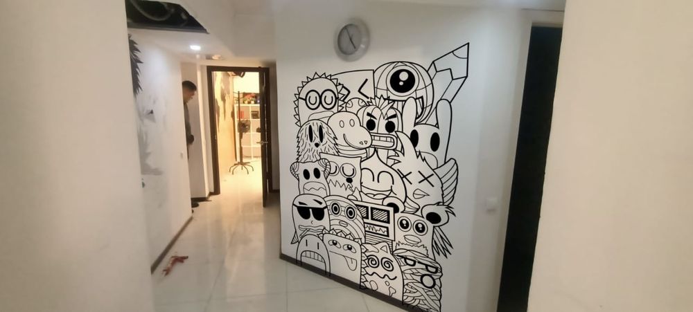 Аэрография, роспись стен, граффити, настенный рисунок