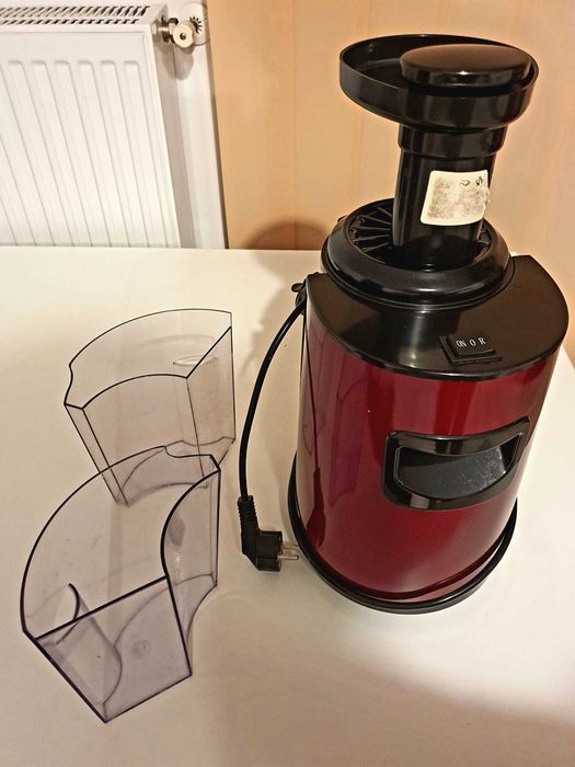 Storcător slow juicer Heinner HSJ-160RD 150W, roșu-negru, funcțional