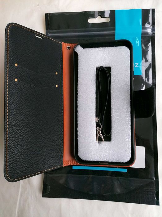 Vand husa piele,neagra,tip carte,pt. Samsung Galaxy A54 5G,noua!
