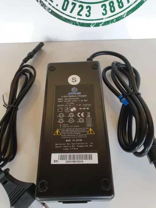 Incarcator Fischer 5 pini 36V bicicleta electrica Bafang Phylion,