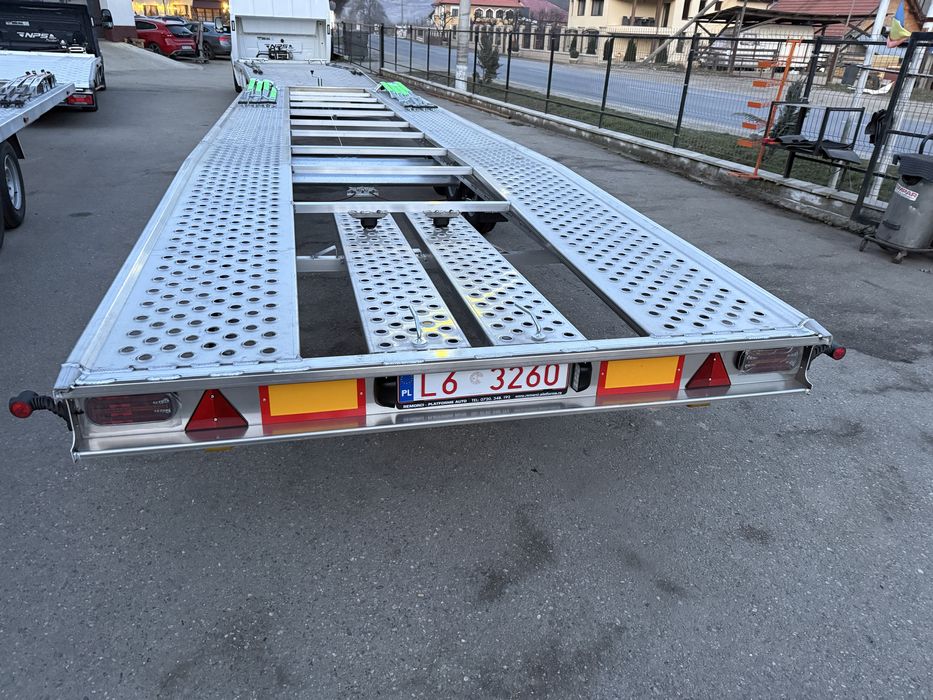 Platforma auto dubla noua aluminiu 610 kg greutate