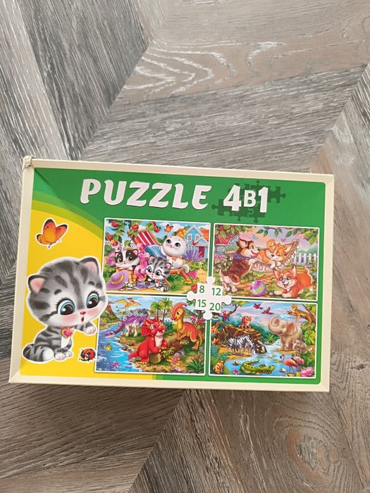 Продам крупные пазлы и мозаику для малышей б/у