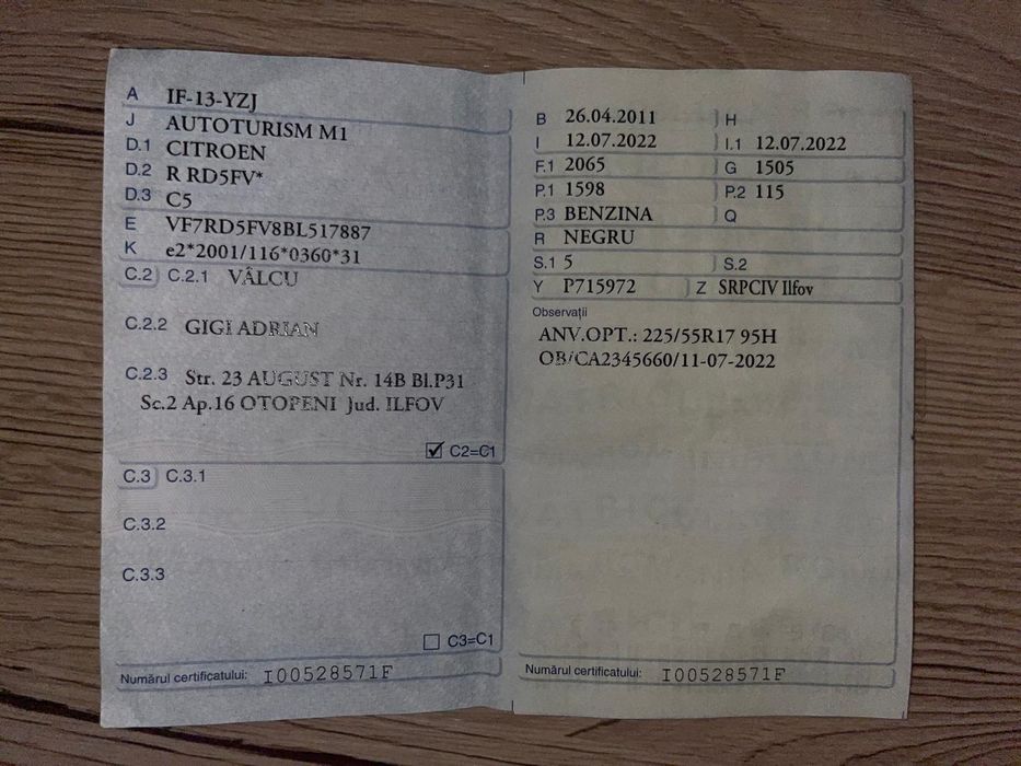 Vând Citroen C5 2011