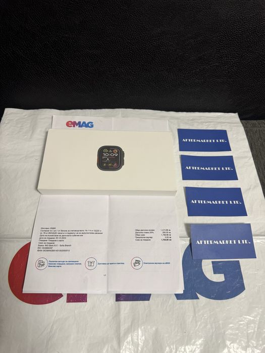 КАТО НОВ 49mm Apple Watch ULTRA 2 CEL Гаранция EMAG 2026г. Black