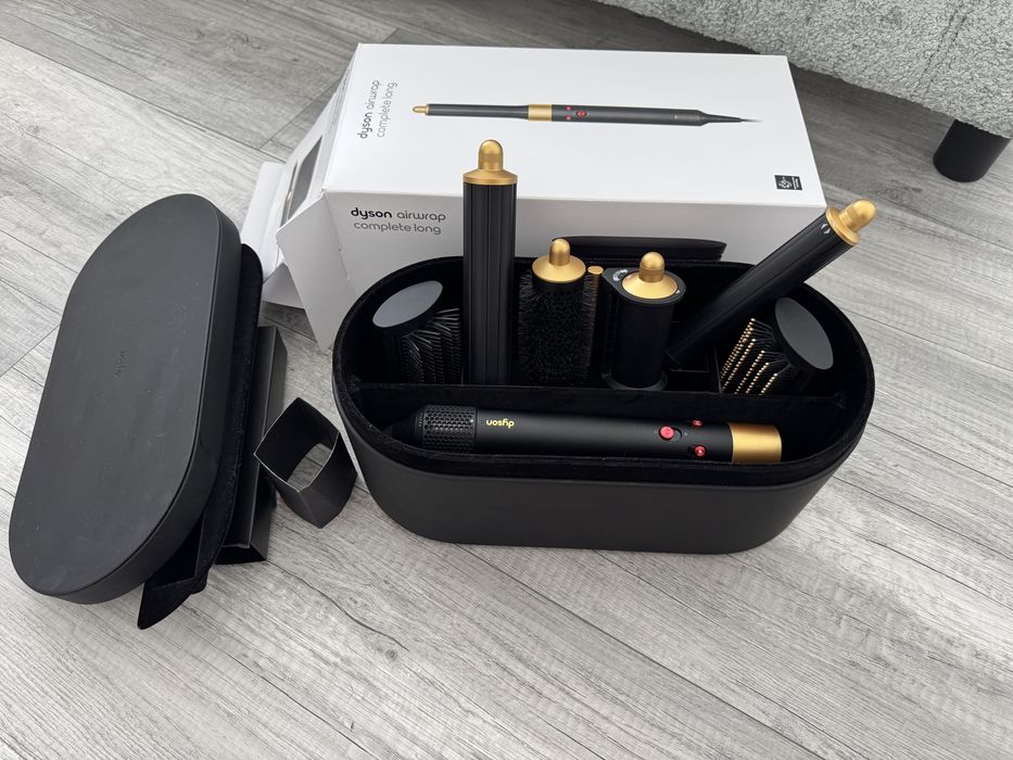 Dyson Airwrap Complete Long (Black/Gold) – Stare impecabilă / pachet complet