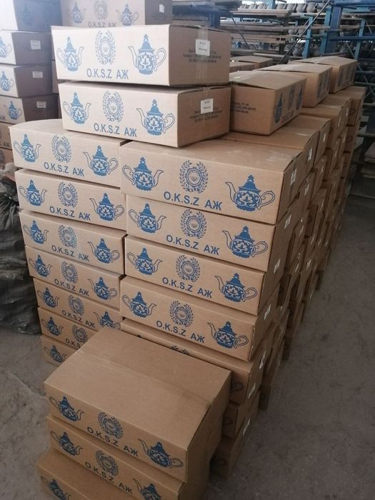 Чайник белый, хлопок - большой и маленький