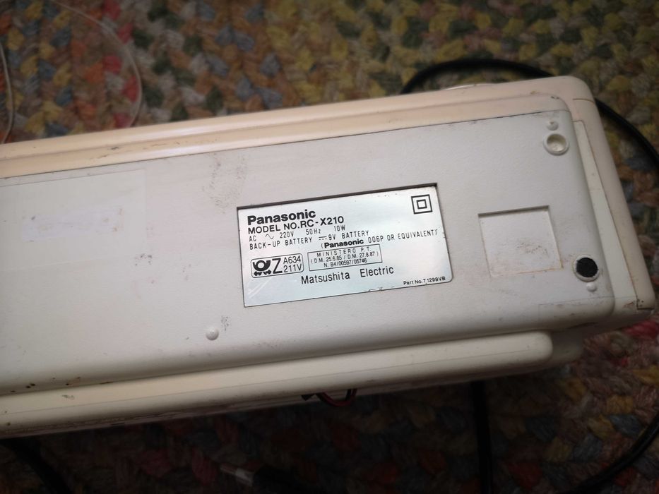 radio panasonic rc x210, cu ceas si alarma, stereo