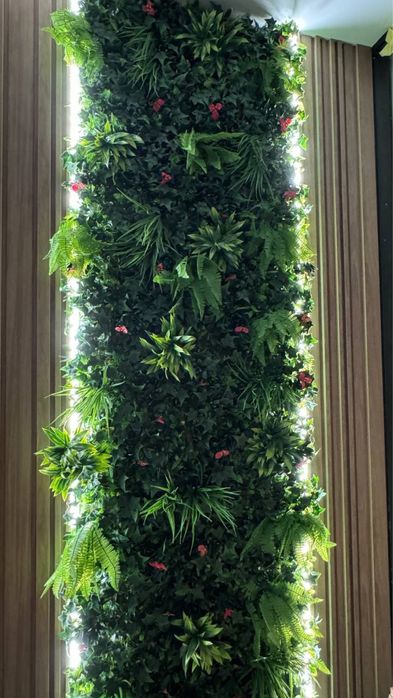 Suniy gullar. Fitostena.Dekorativniy suniy gullar eng arzon va sifatli