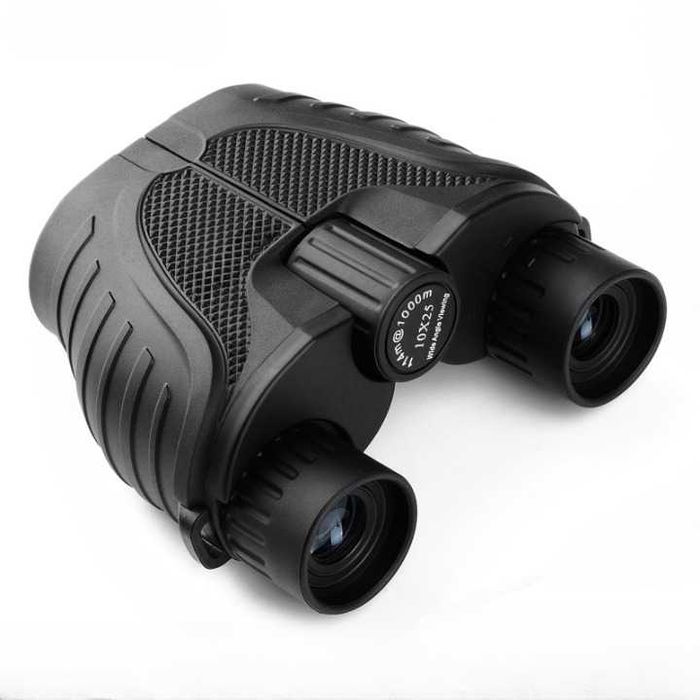 Binoclu 10x25 pentru adulti si copii, Zoom optic 10x, Negru