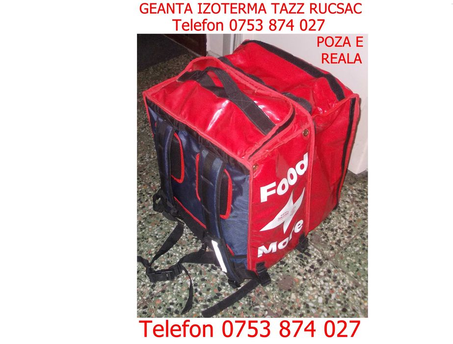 Geanta Tazz extensibila 49 Lei rucsac folosit,Livrari alimente bauturi