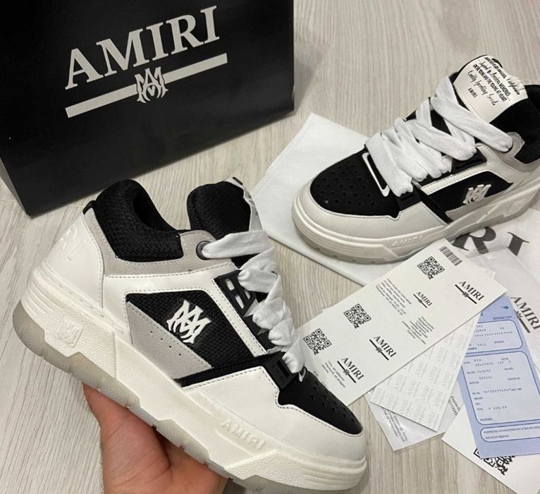 Adidasi Amiri MA-1 Alb / Negru Premium Marimi 36-44 Unisex