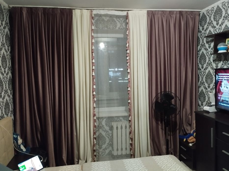 Комплект штор с тюлью