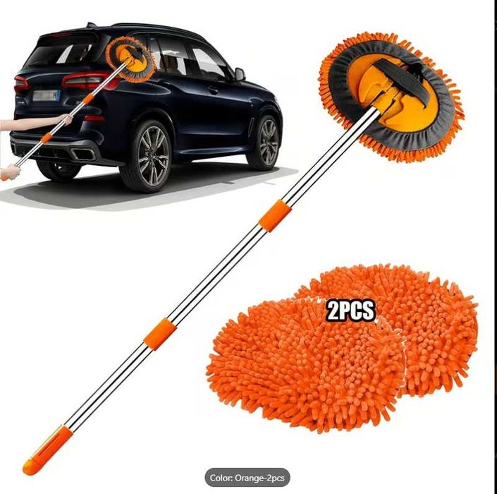 Четка за миене на автомобил – телескопична, микрофибър