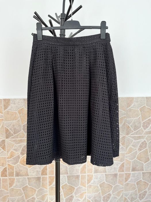 Fustă dama broderie bumbac H&M cu buzunare pe lateral