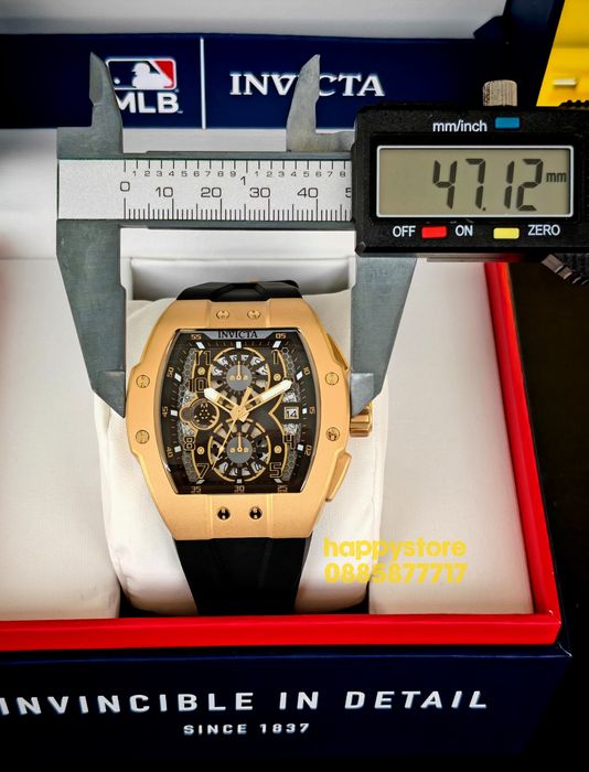 INVICTA Racing Strada Gold/Black 47 mm, Инвикта нов ръчен часовник