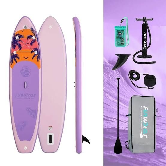 Надуваем падълборд FunWater Palms 11' , stand up paddle board, SUP.
