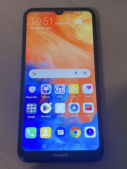 Смартфон Huawei Y7 2019 - син