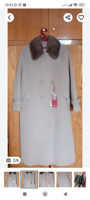 Норка жағалы пальто сатылады