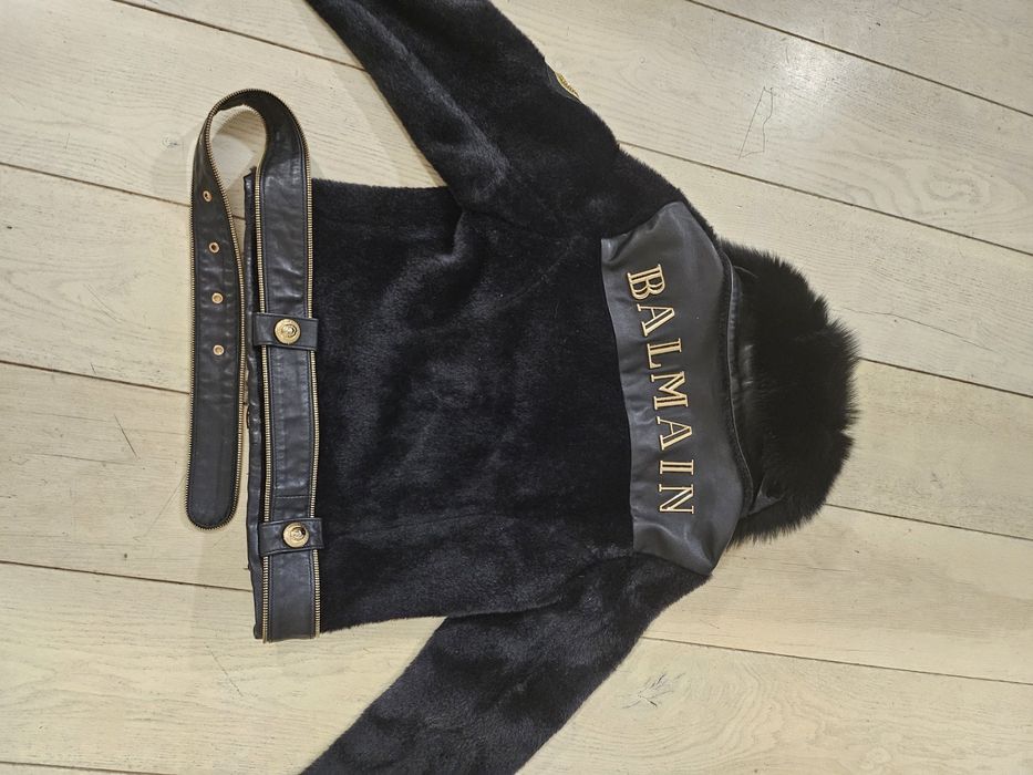 дамско кожено яке Balmain