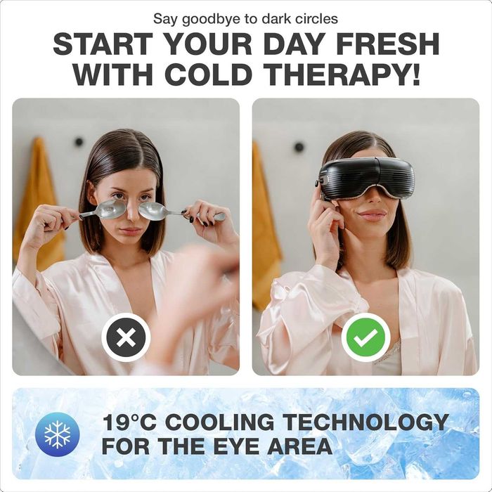 Оригинален акумулаторен масажор за очи Donnerberg NEO | Топъл и студен