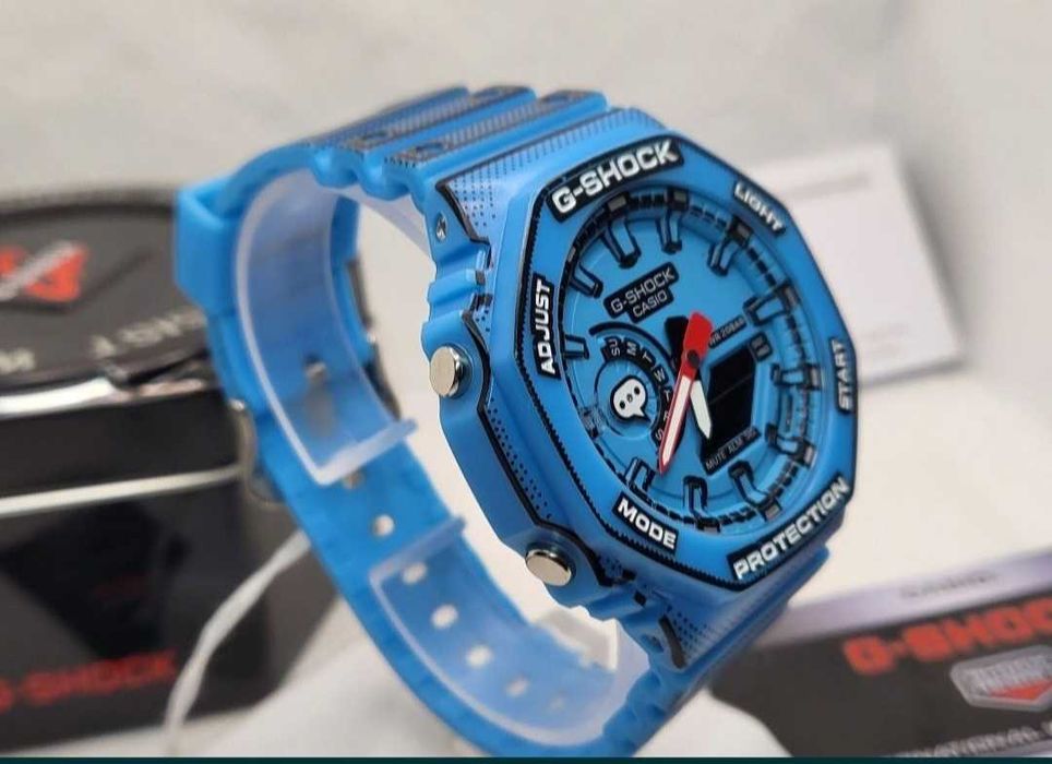 Ceas Casio g shock Manga THEME GA2100 MNG. Blue, Nou,Garantie 2 ani