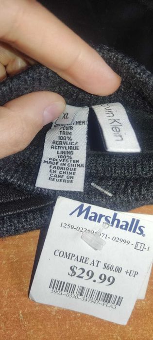 Перчатки кожа Calvin Klein Оригинал XL