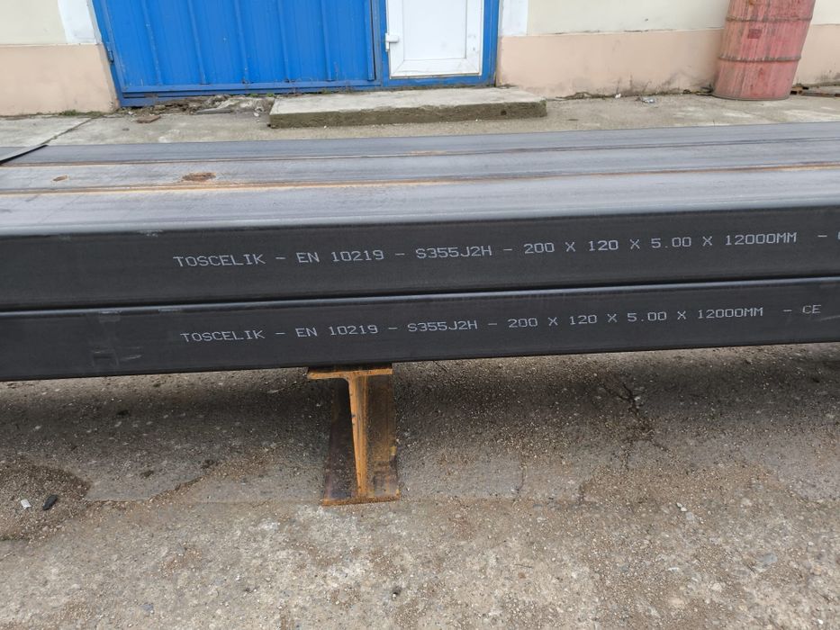 Țeavă rectangulară 200x120x5 mm – S235JR – 12 fire disponibile