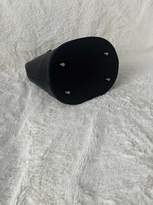 Geanta piele naturala neagra