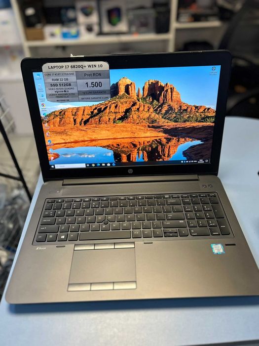 LAPTOP WORKSTATION Hp Zbook 15 g3/ I7 6820/32GB RAM/ssd512GB/video 4GB